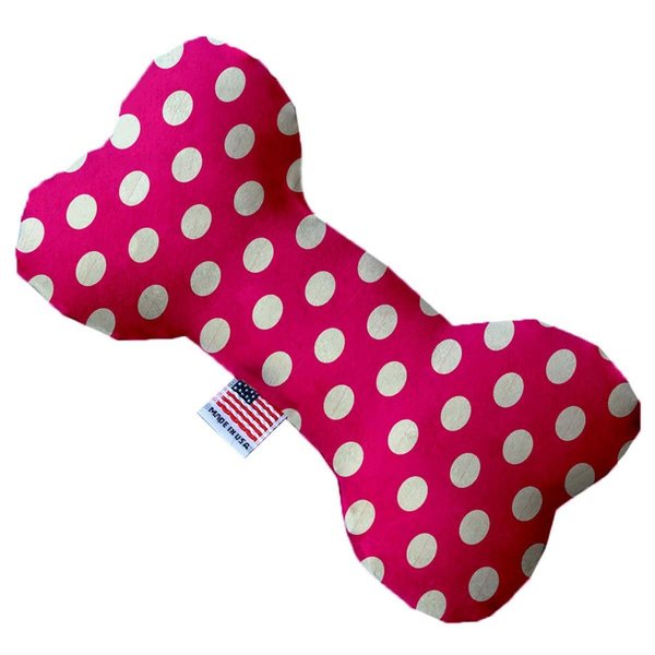 Mirage Pet Products Hot Pink Swiss Dots 10 in. Bone Dog ToyHot Pink 1248-TYBN10